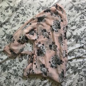 H&M Sheer Floral Robe